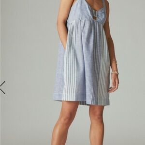 Striped Blue and White Sundress